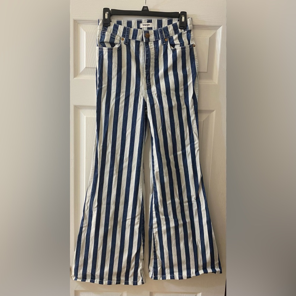 Womens Wrangler Wanderer High-rise Striped Jeans